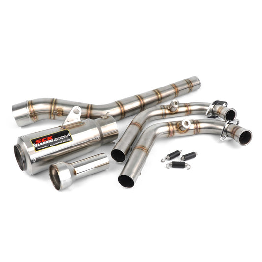 Full System Exhaust 2 Manifold 32mm + 35mm Racing Race Open Exhaust